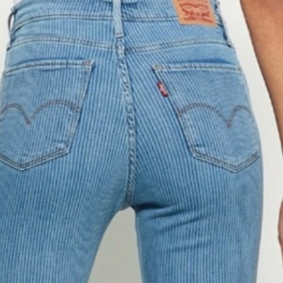 Levi's Denim - Levi's High Rise Blue Striped Jeans